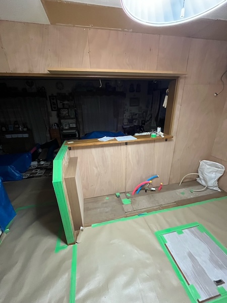 本巣市T様邸キッチン交換工事施工中4