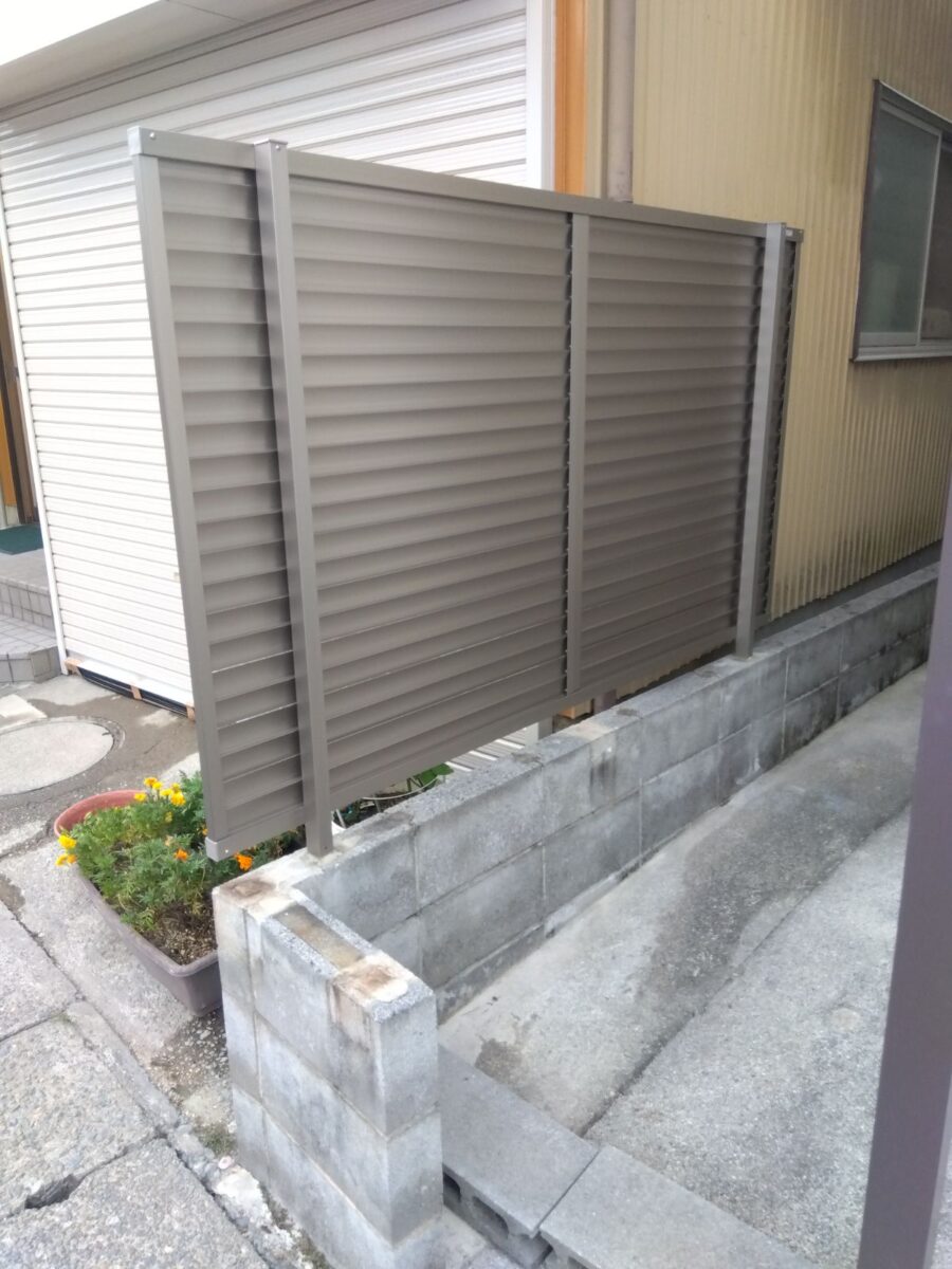 岐阜市外構フェンス工事_施工後写真