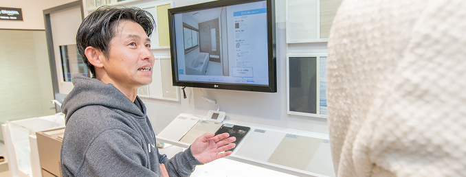 リフォームプランご提案の様子