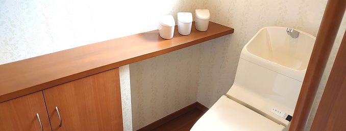 豊富なトイレが見れるショールームの写真