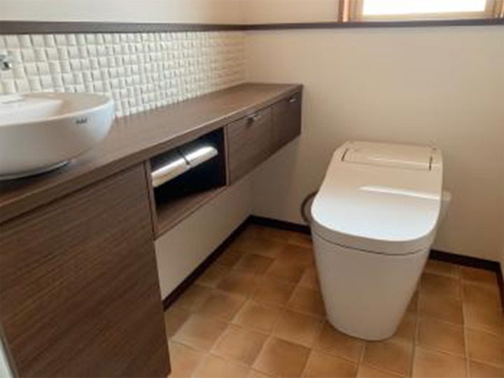 施工後のトイレ