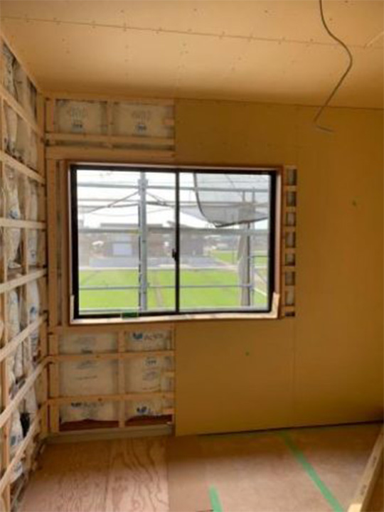 愛知県弥富市H様_施工中プラスターボード