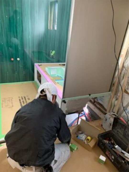 愛知県弥富市H様_施工中アライズ