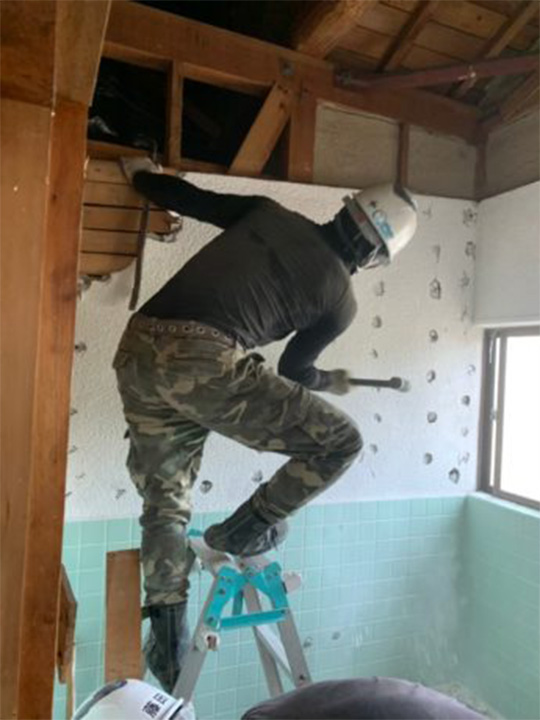 岐阜県羽島市Y様_施工中解体