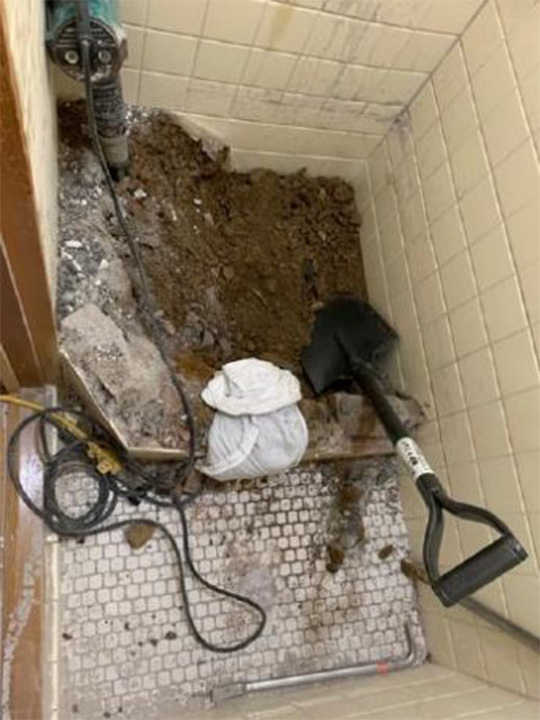 岐阜県揖斐郡I様_施工中解体の様子