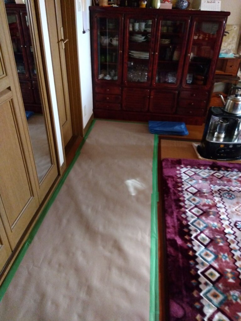 揖斐郡池田町K様_施工中養生