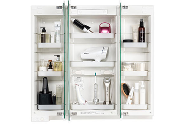 パナソニック シーライン 三面鏡収納