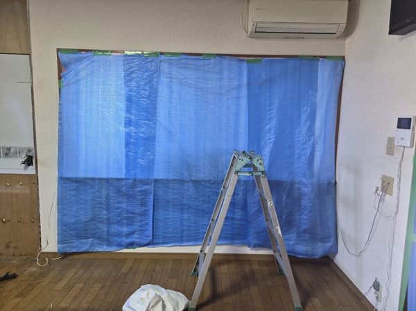 岐阜県揖斐郡池田町-キッチンリフォーム-養生 (2)