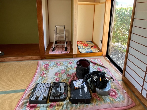岐阜県池田町_和室リフォーム_施工中