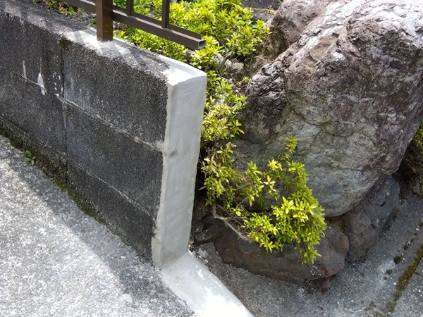 岐阜県揖斐郡池田町_ブロック塀補修工事_施工後