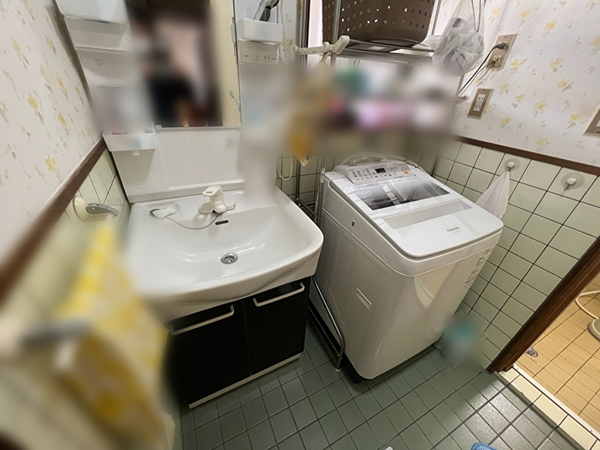 岐阜県揖斐郡池田町_洗面所リフォーム_施工前