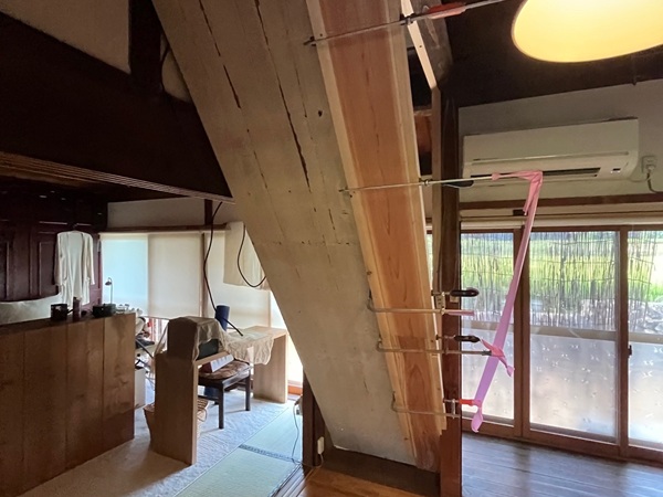 揖斐川町_階段リフォーム_施工中